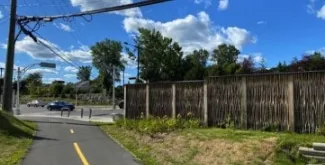 Ramo ecological noise barrier on chemin Pink in Gatineau