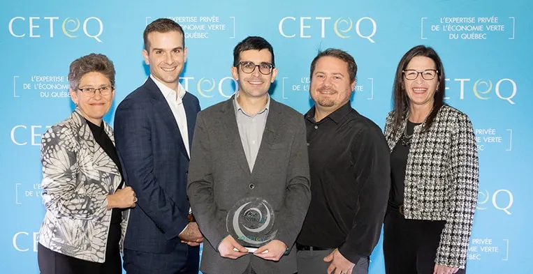 Ramo team receiving the ADRIQ and CETEQ 2023 awards