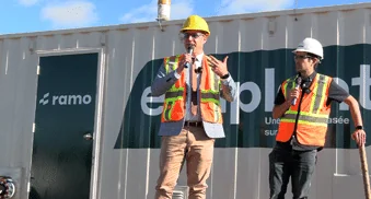 Launch of Ramo's Evaplant® expansion at WM's engineered landfill in Sainte-Sophie, Quebec