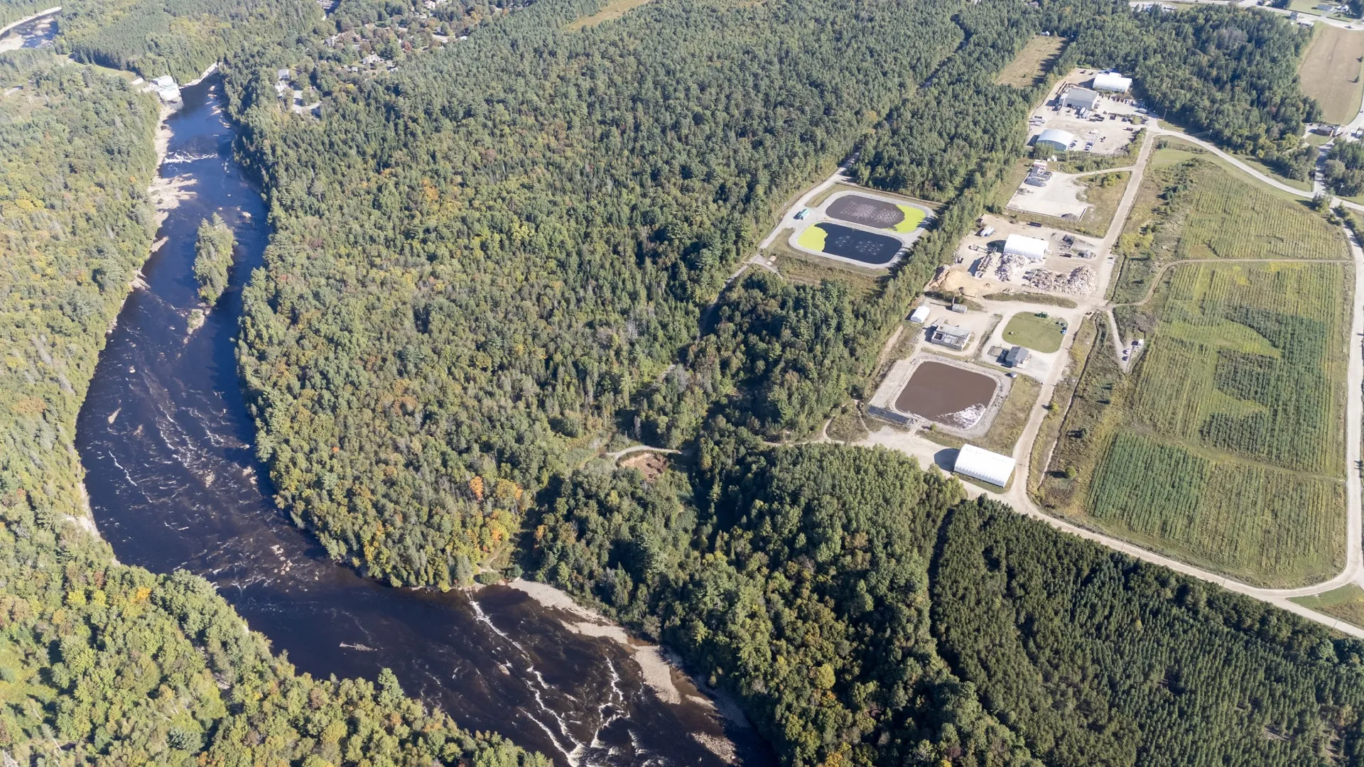 Evaplant® planting at the Neuville Environmental Complex